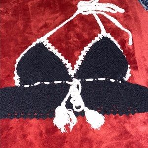 Handmade croquet crop top